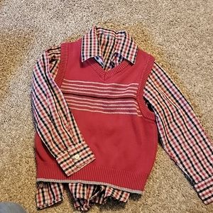Boys Christmas Shirt and Vest